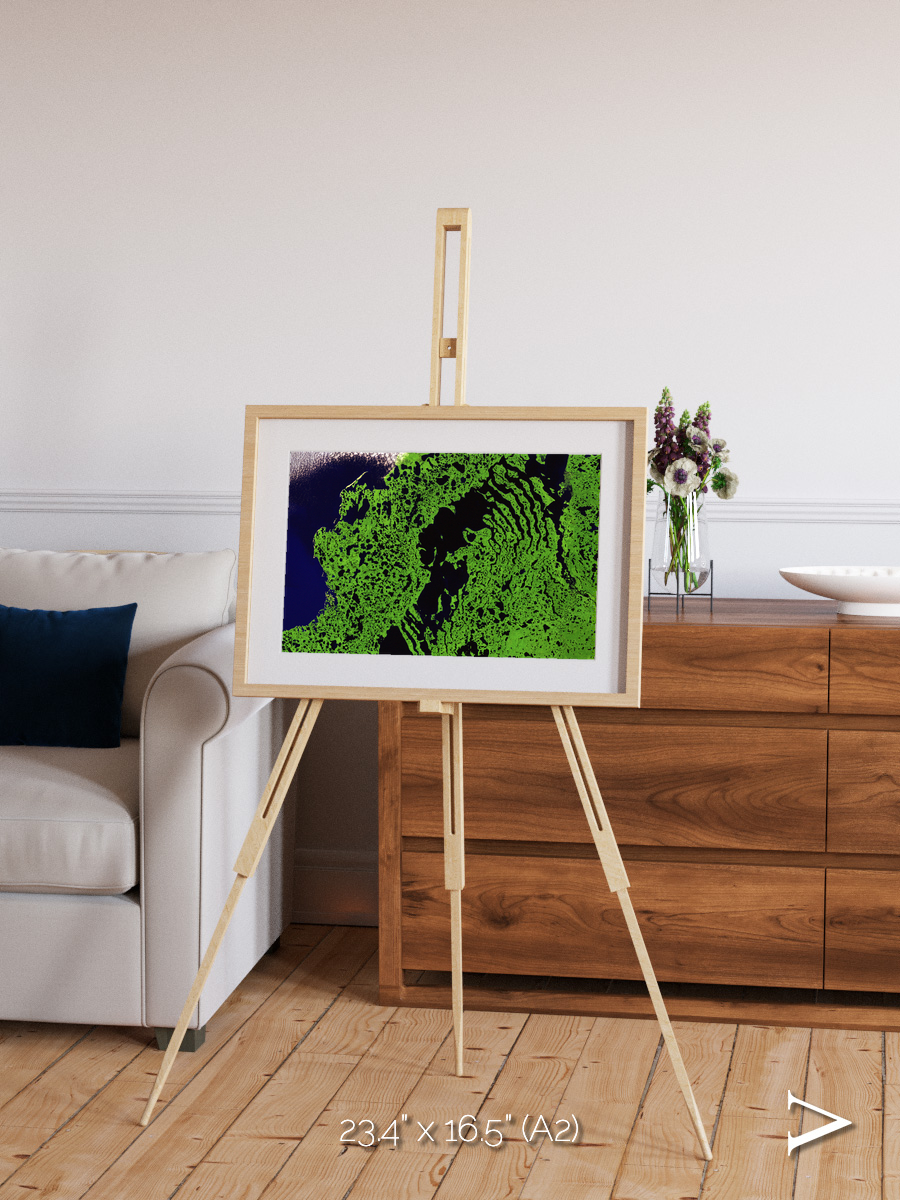Tundra Reach, Liverpool Bay Framed & Mounted Print