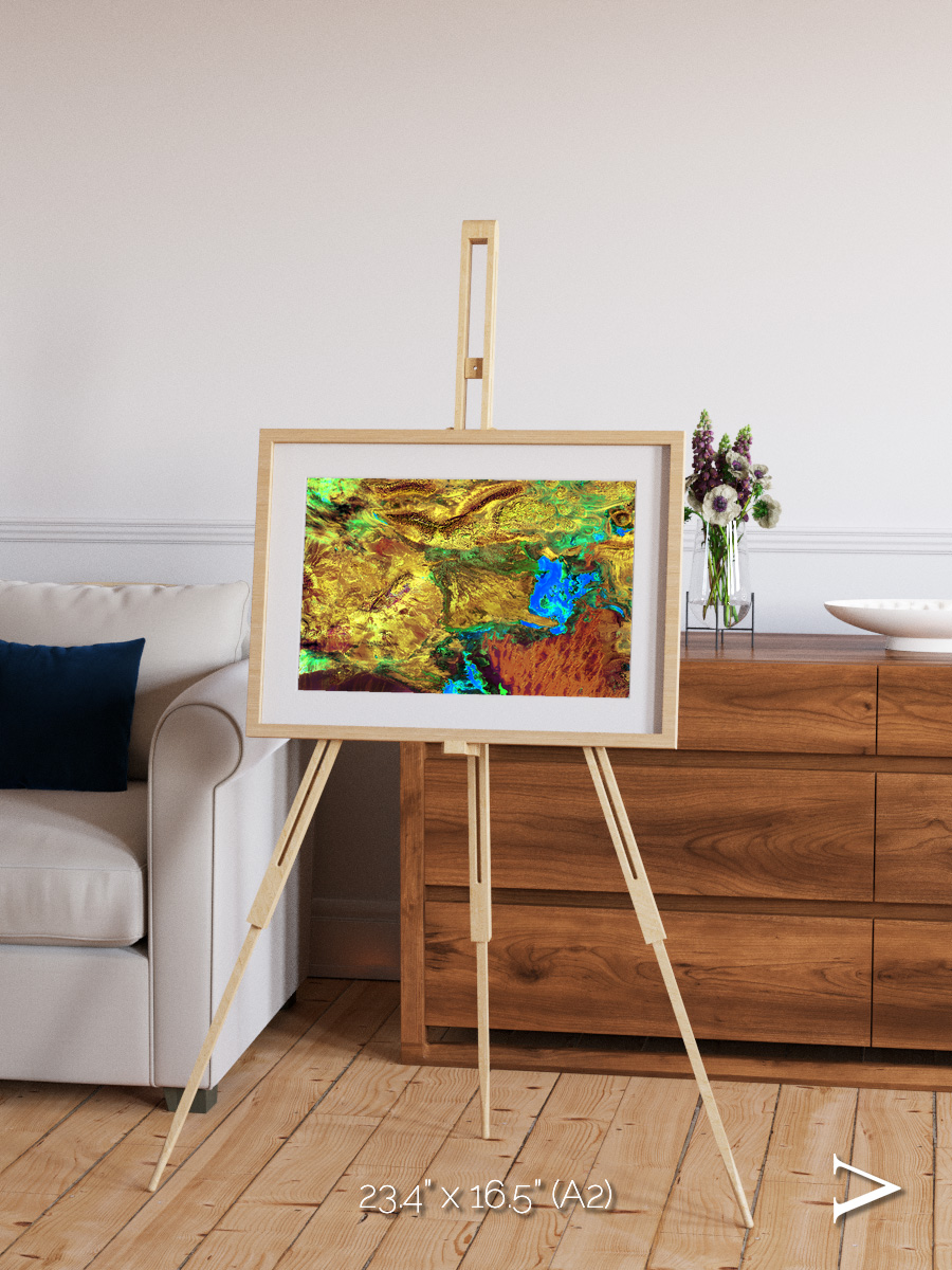 Salt and Storm, Dasht-e Kavir Framed & Mounted Print