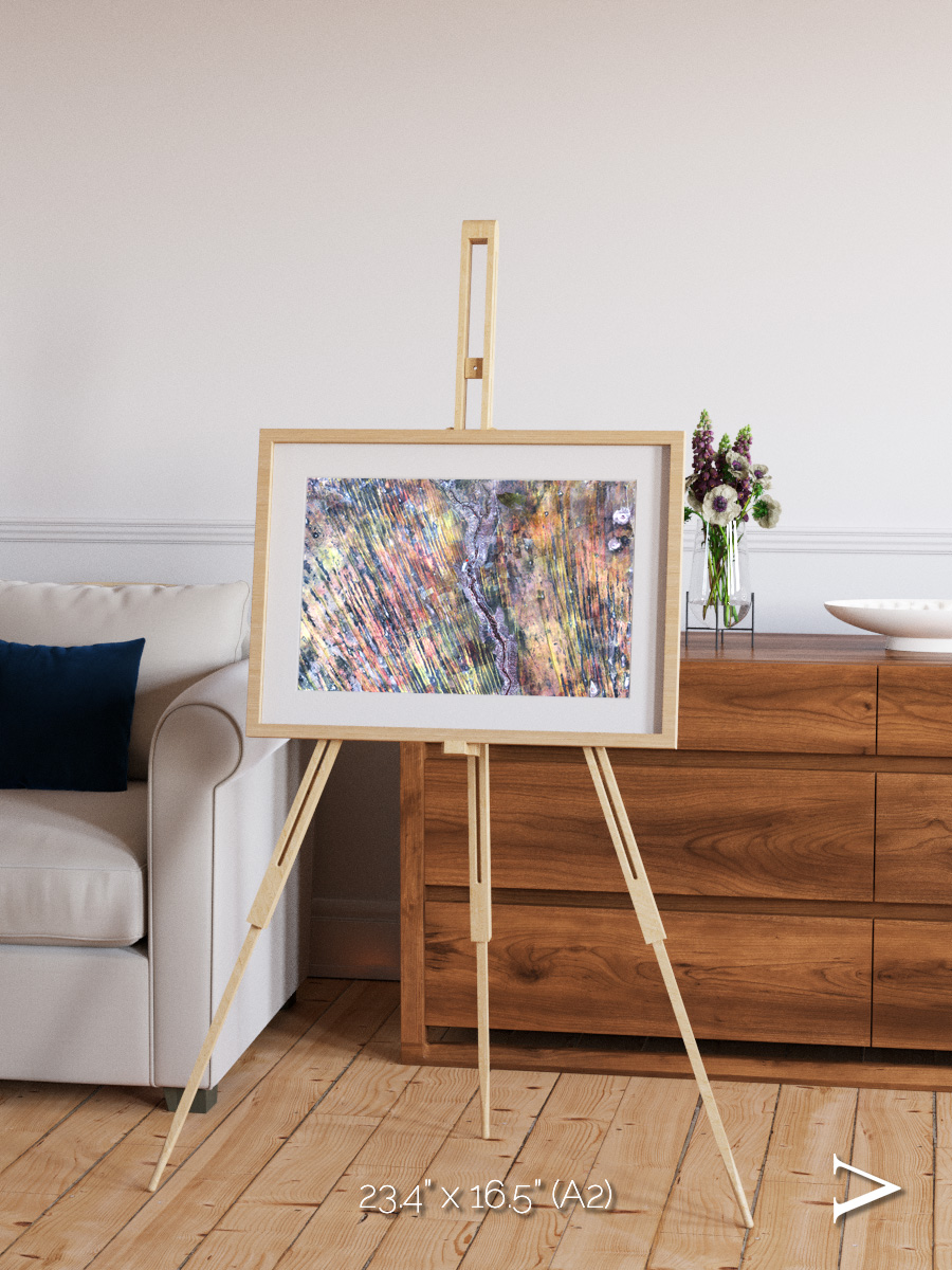 Crevasse Lines, The Optimist Framed & Mounted Print
