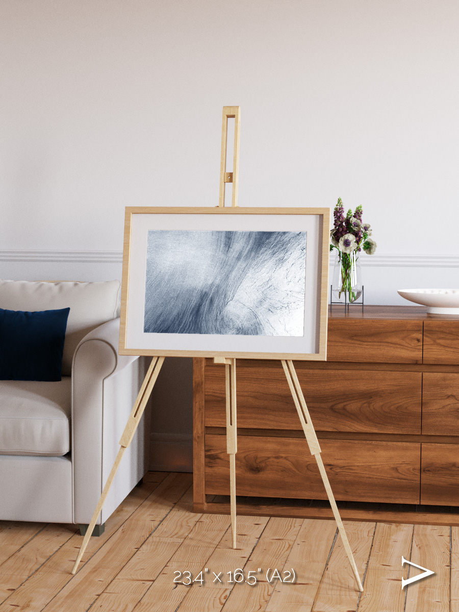 Wind Signatures, Whirlpool Cloud Framed & Mounted Print