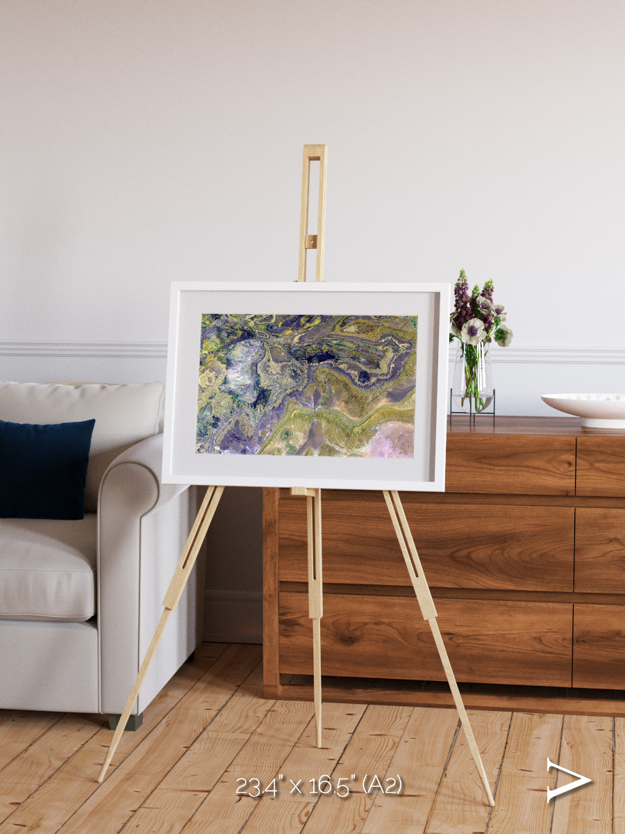 Mineral Horizons, Anti-Atlas Framed & Mounted Print