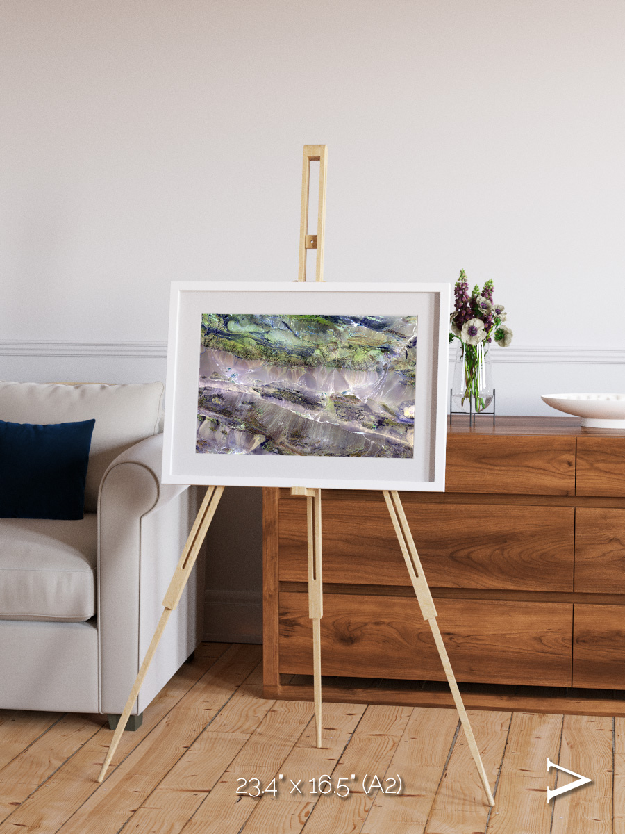 Arid Mosaic, Edrengiyn Nuruu Framed & Mounted Print