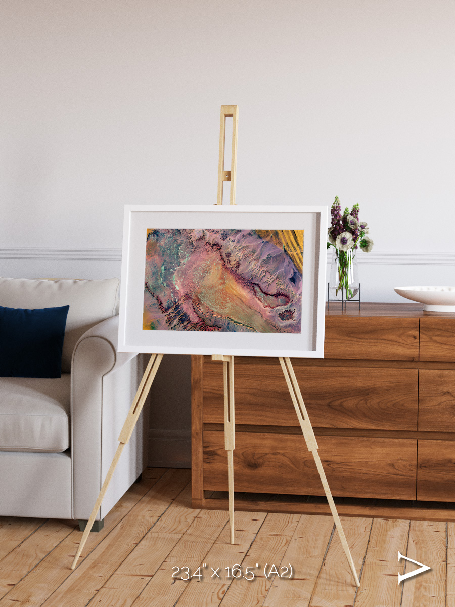 Echoes of Water, Western Desert Framed & Mounted Print