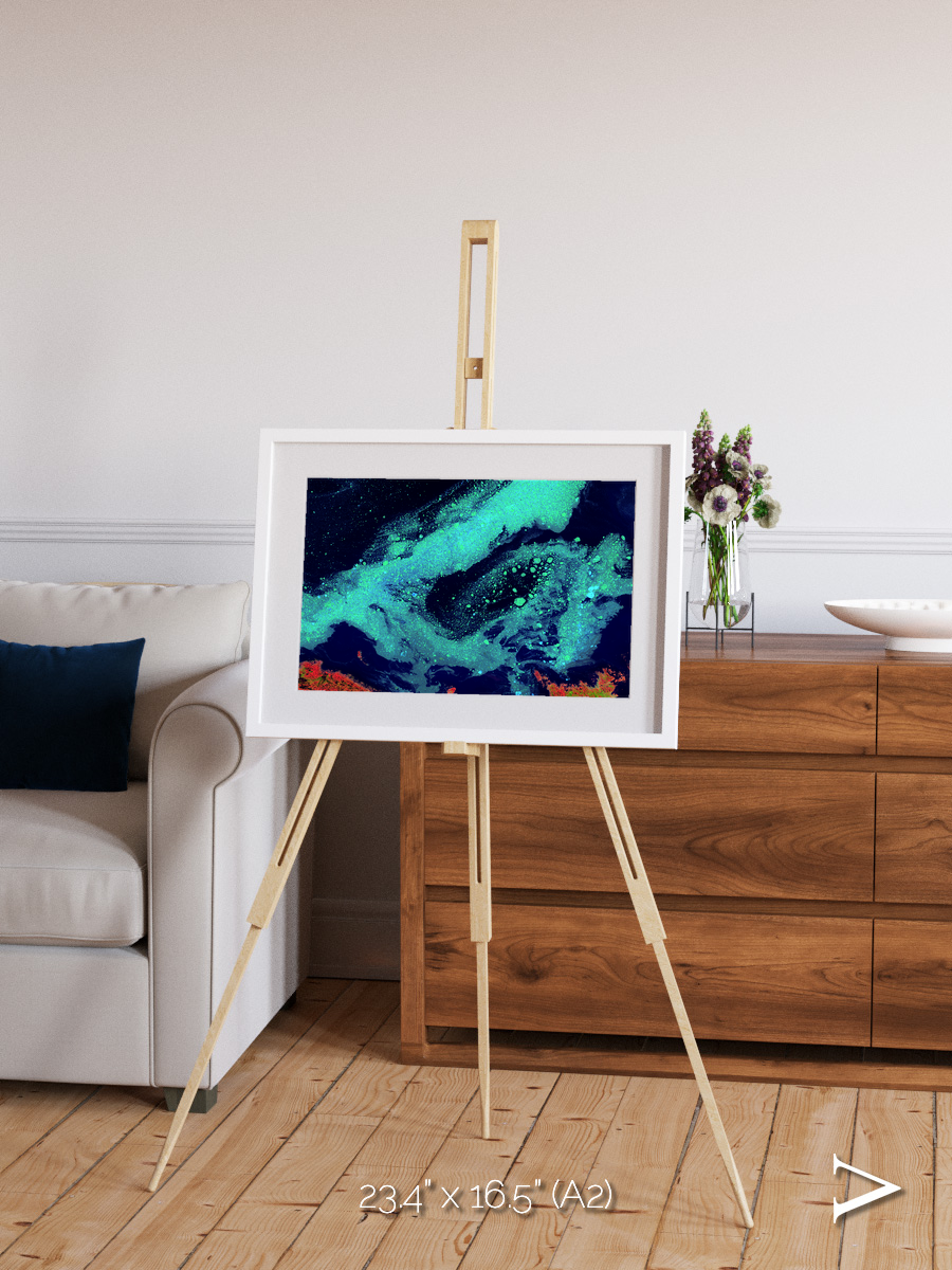 Frozen Currents, Foxe Basin Framed & Mounted Print