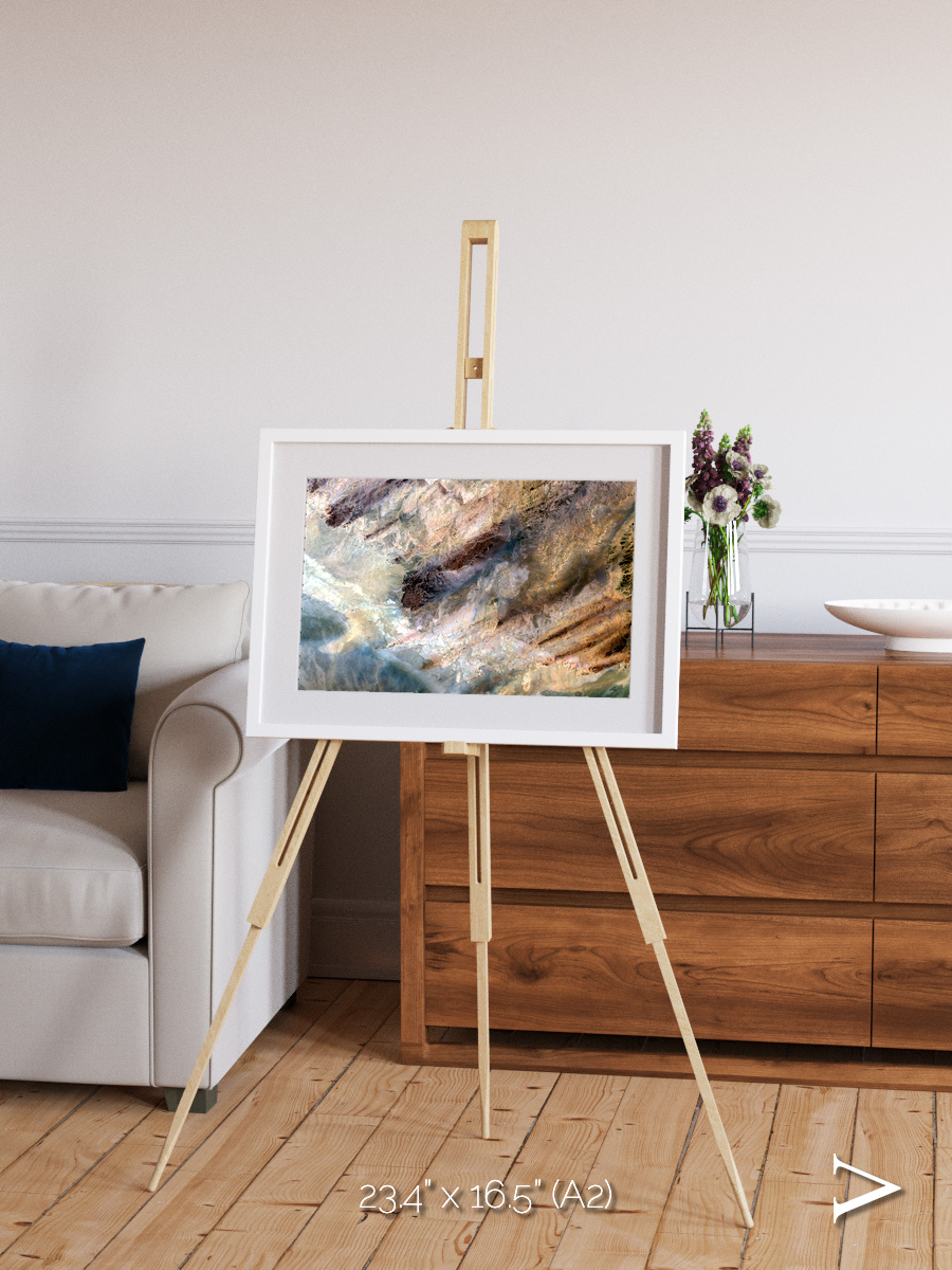 Lava Lines, Impact Framed & Mounted Print