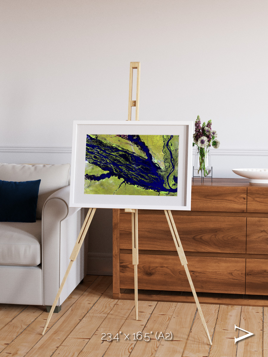 Painted Archipelago, Jau Park Framed & Mounted Print