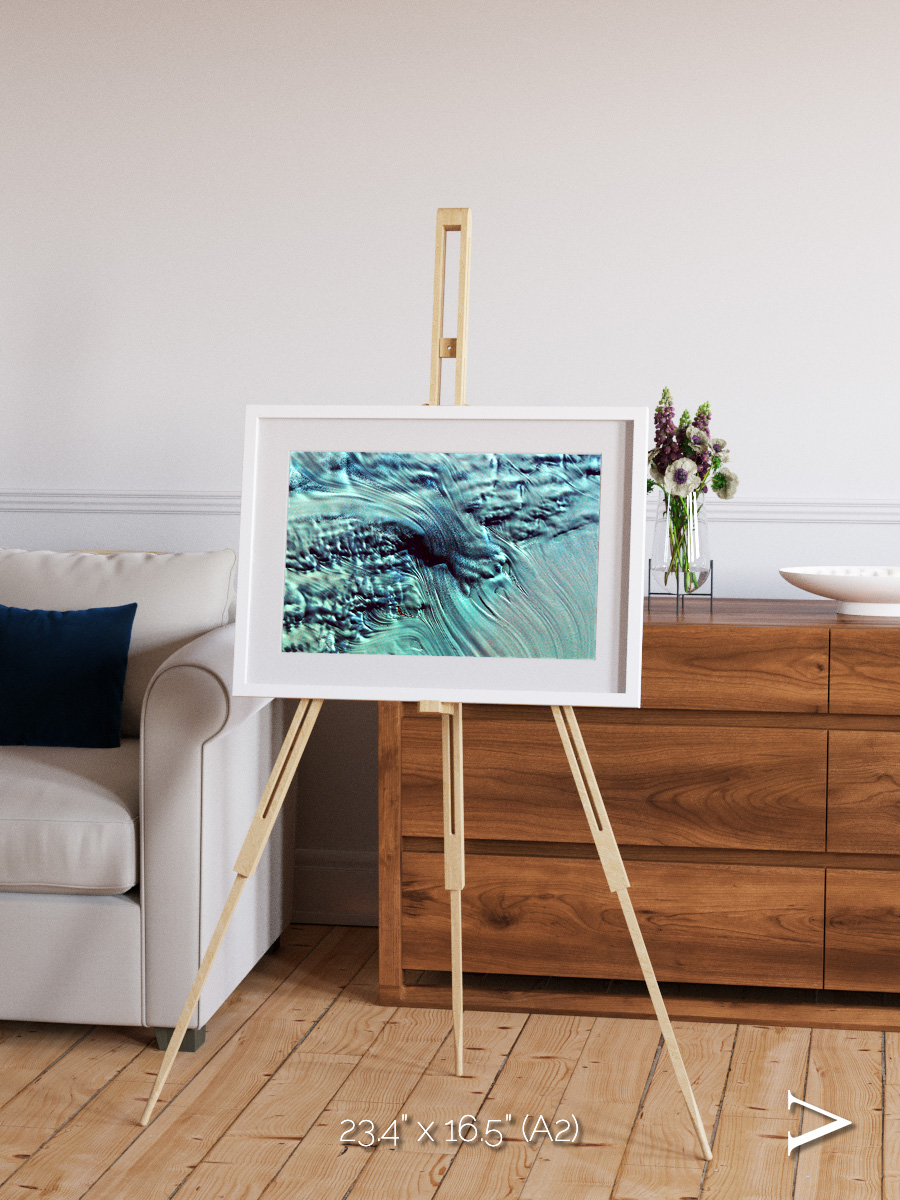 Ice River, Lambert Glacier Framed & Mounted Print