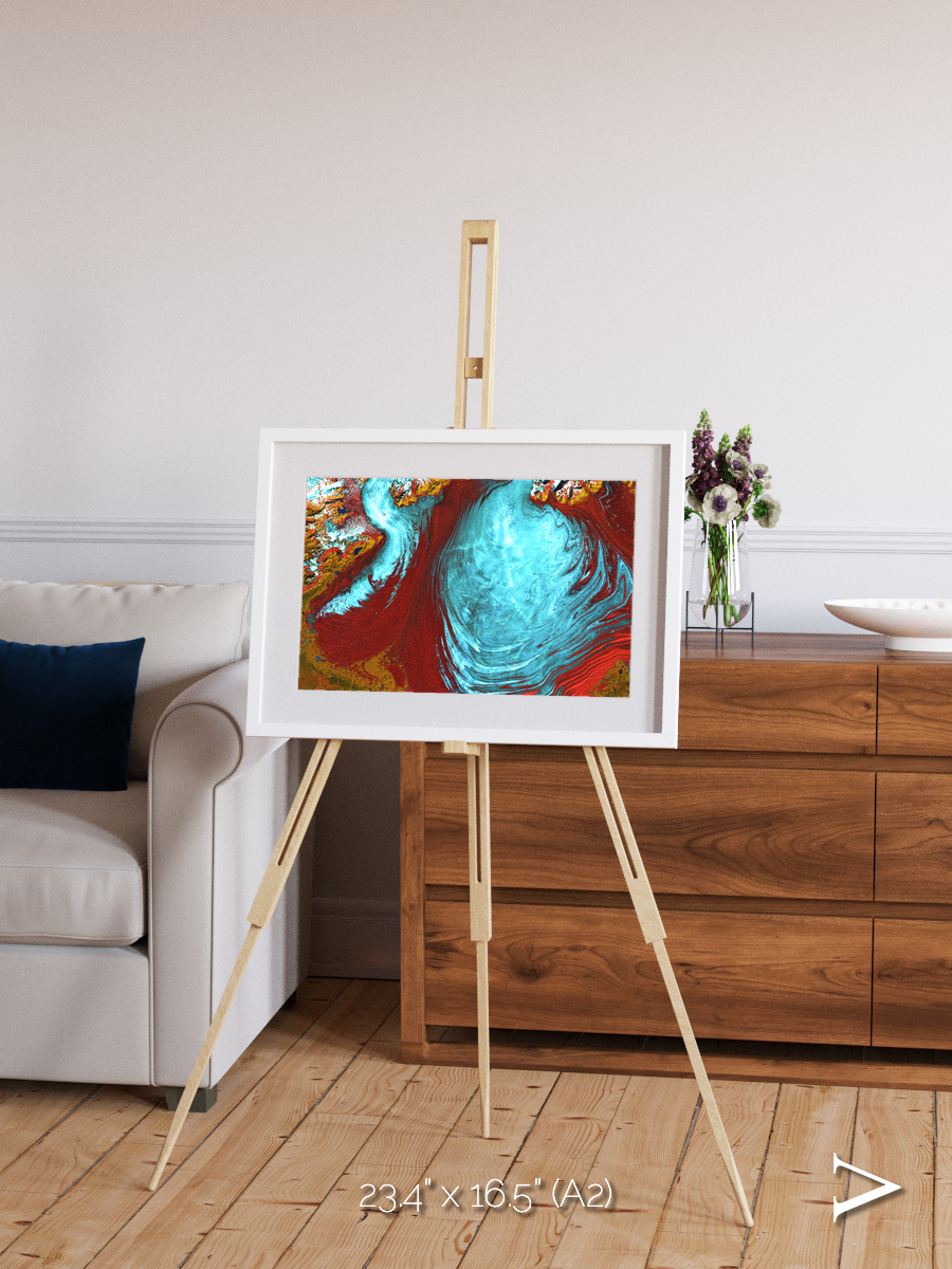 Glacial Passage, Malaspina Glacier Framed & Mounted Print