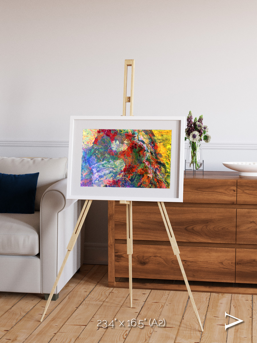 Melted Earth, Great Sandy Desert Framed & Mounted Print