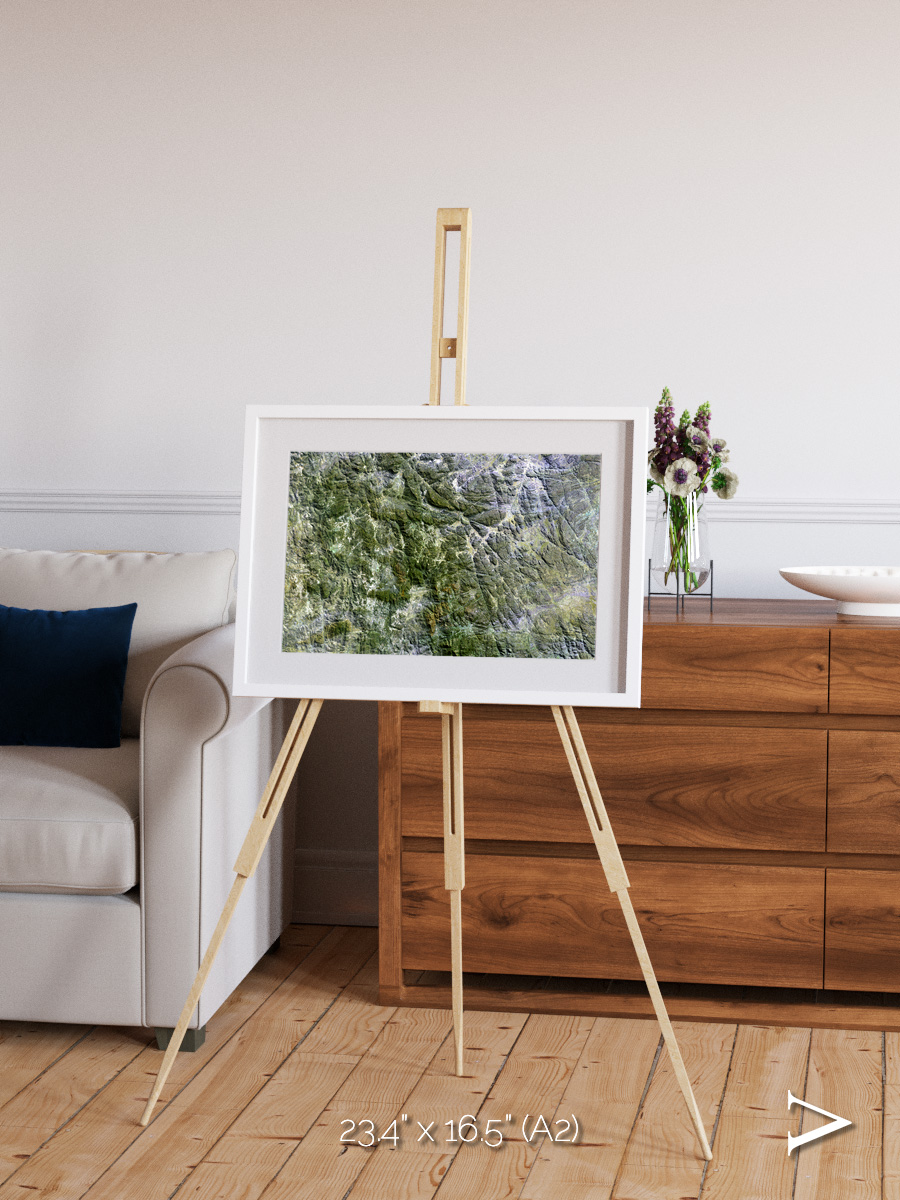 Earth in Colour, Namaqualand Framed & Mounted Print