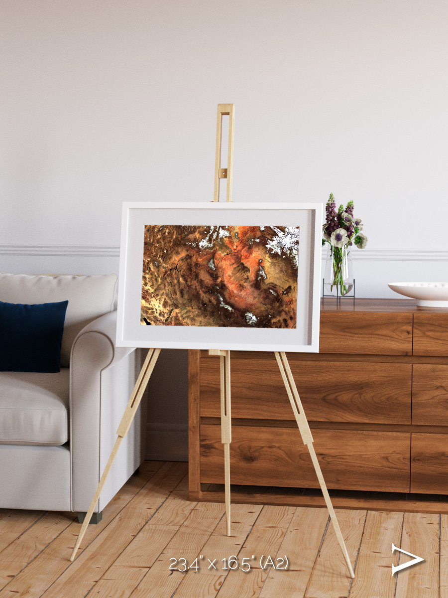 Sunlit Dunes, North America Framed & Mounted Print