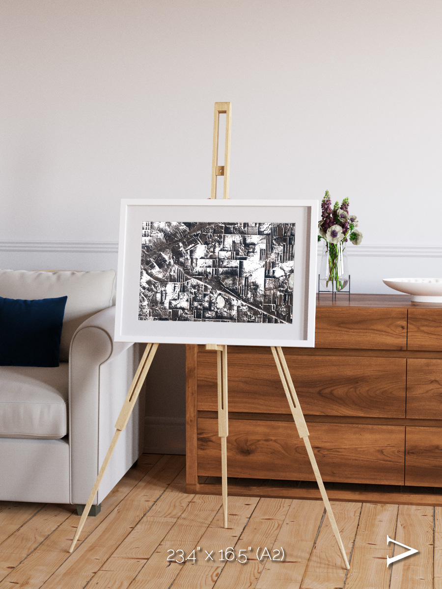 Fertile Threads, Northern Kazakhstan Framed & Mounted Print