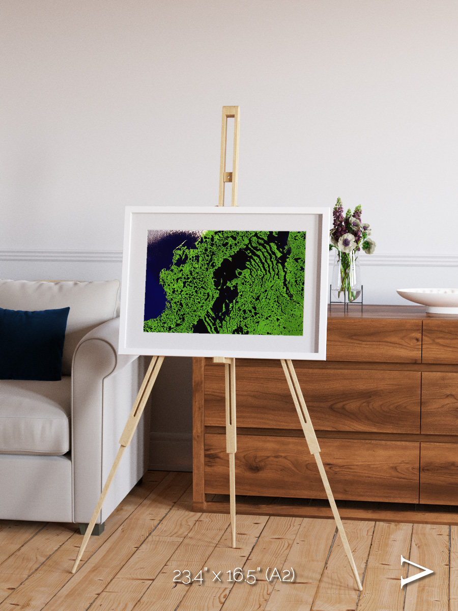Tundra Reach, Liverpool Bay Framed & Mounted Print