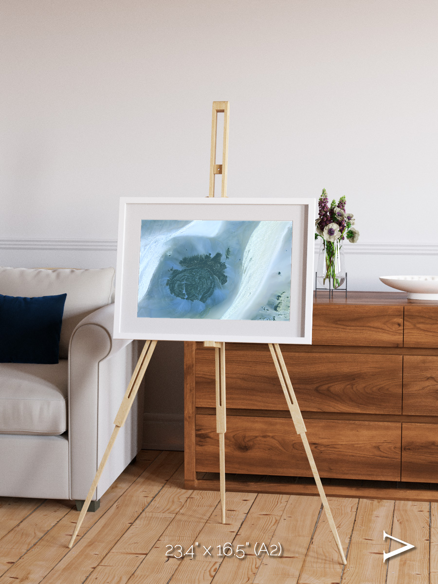 Shifting Dunes, Sahara Desert Framed & Mounted Print
