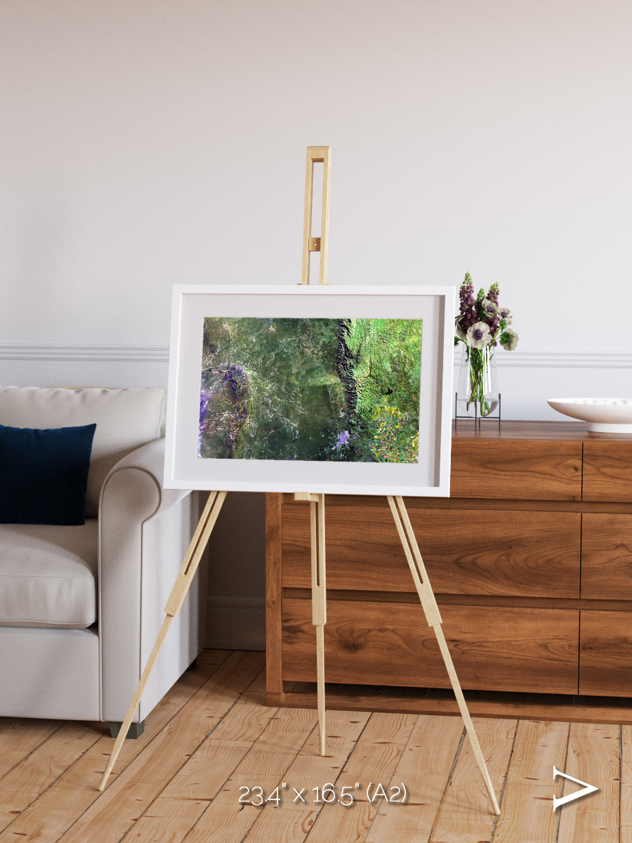 Radiating Plains, San Luis Framed & Mounted Print