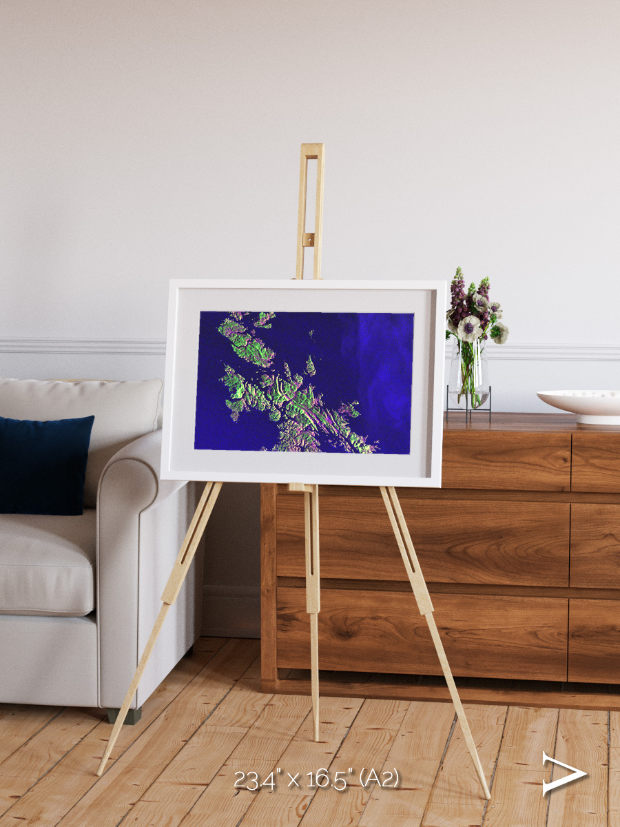 Remote Shores, Shetland Islands Framed & Mounted Print
