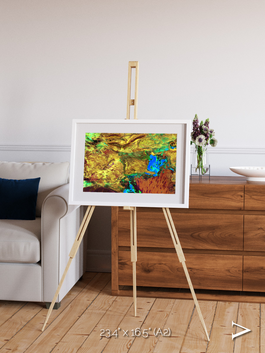Salt and Storm, Dasht-e Kavir Framed & Mounted Print