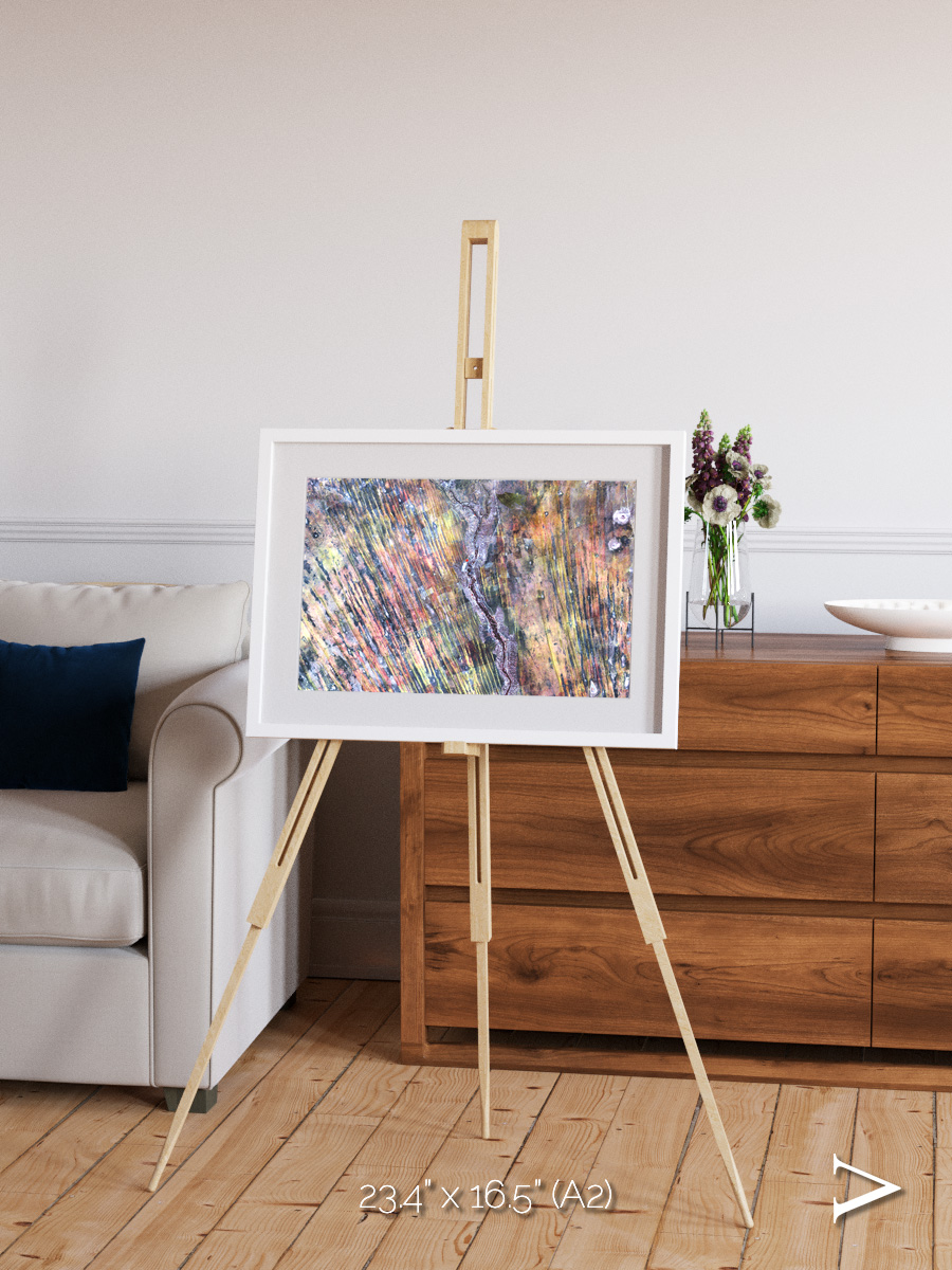Crevasse Lines, The Optimist Framed & Mounted Print