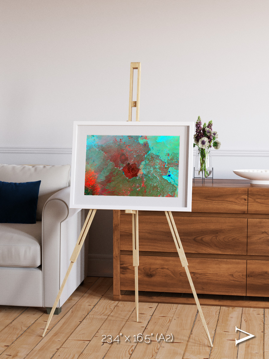 Shifting Dunes, The Syrian Desert Framed & Mounted Print