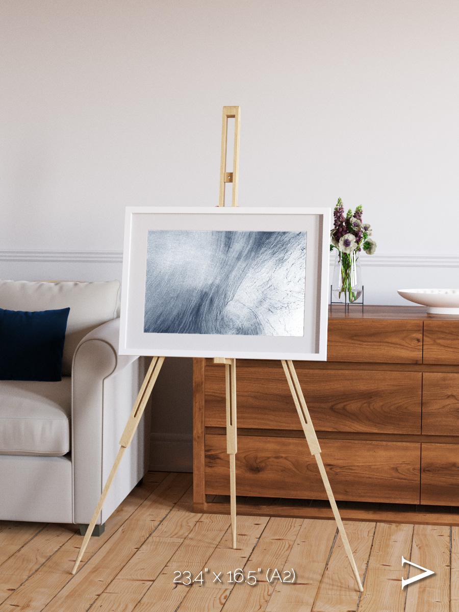 Wind Signatures, Whirlpool Cloud Framed & Mounted Print