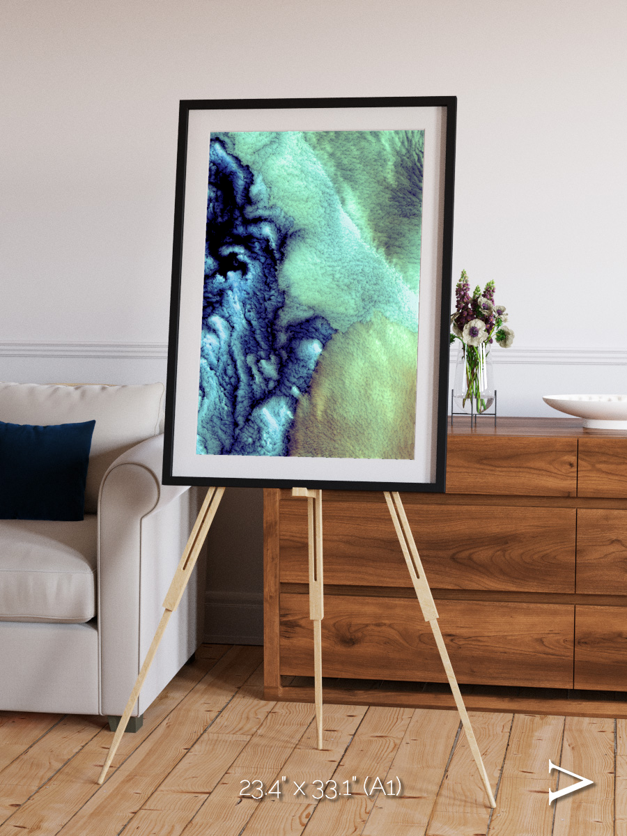 Shifting Skies, Aleutian Islands Framed & Mounted Print