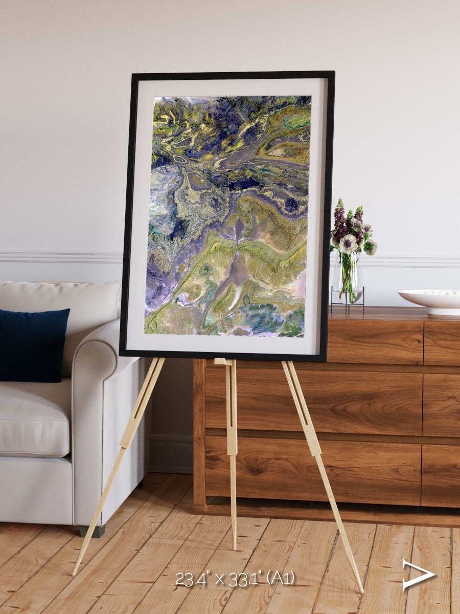 Mineral Horizons, Anti-Atlas Framed & Mounted Print