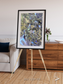 Lava Lines, Chilean Volcanoes Framed & Mounted Print