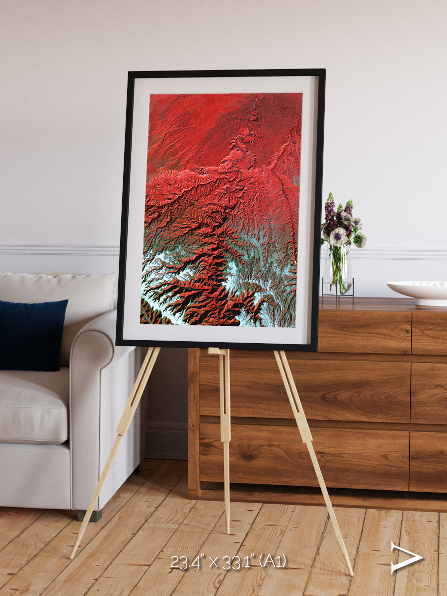 Ice River, Desolation Canyon Framed & Mounted Print
