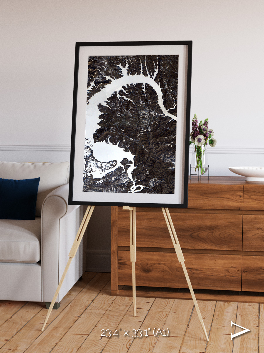 Dragon Lake, Siberia Framed & Mounted Print