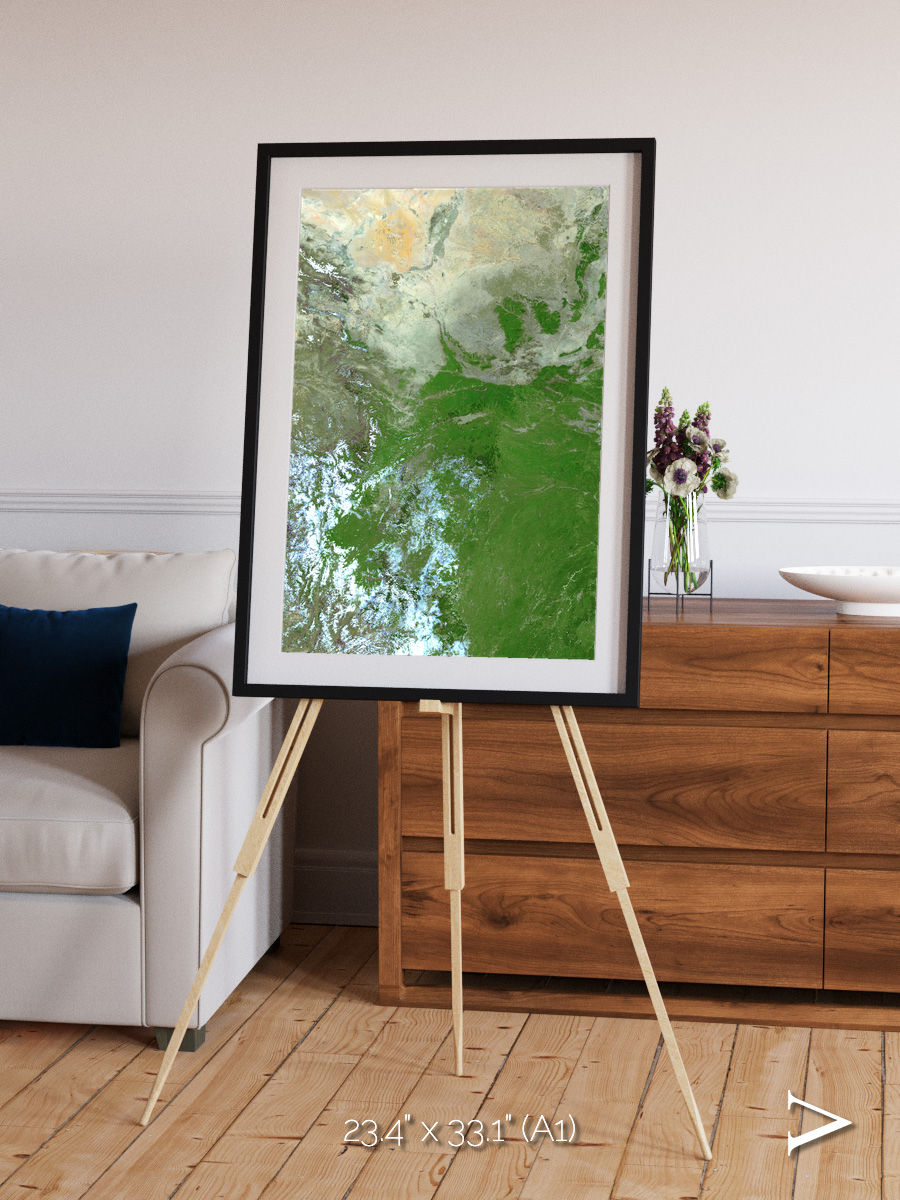Sea Inlet, Eastern Asia Framed & Mounted Print