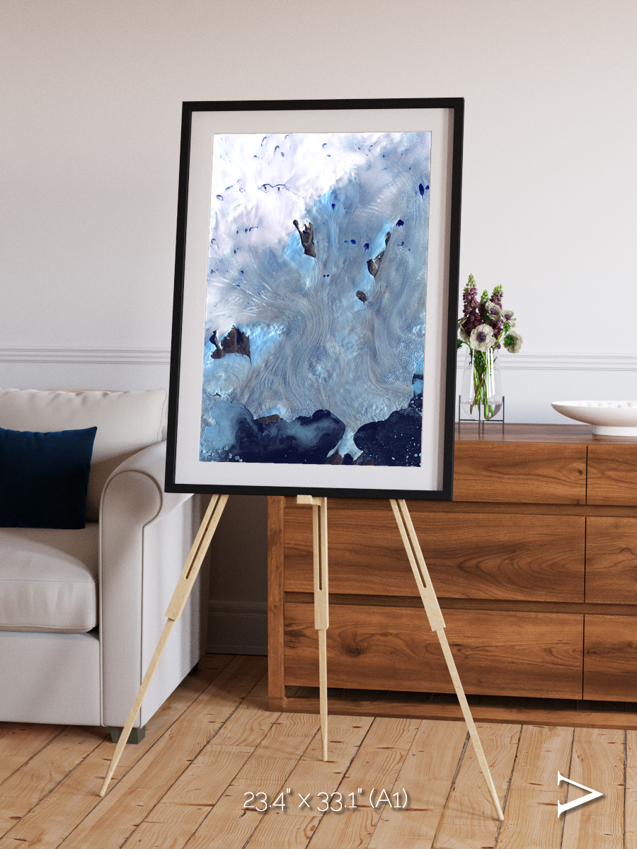 Waterways, Greenland Coast Framed & Mounted Print