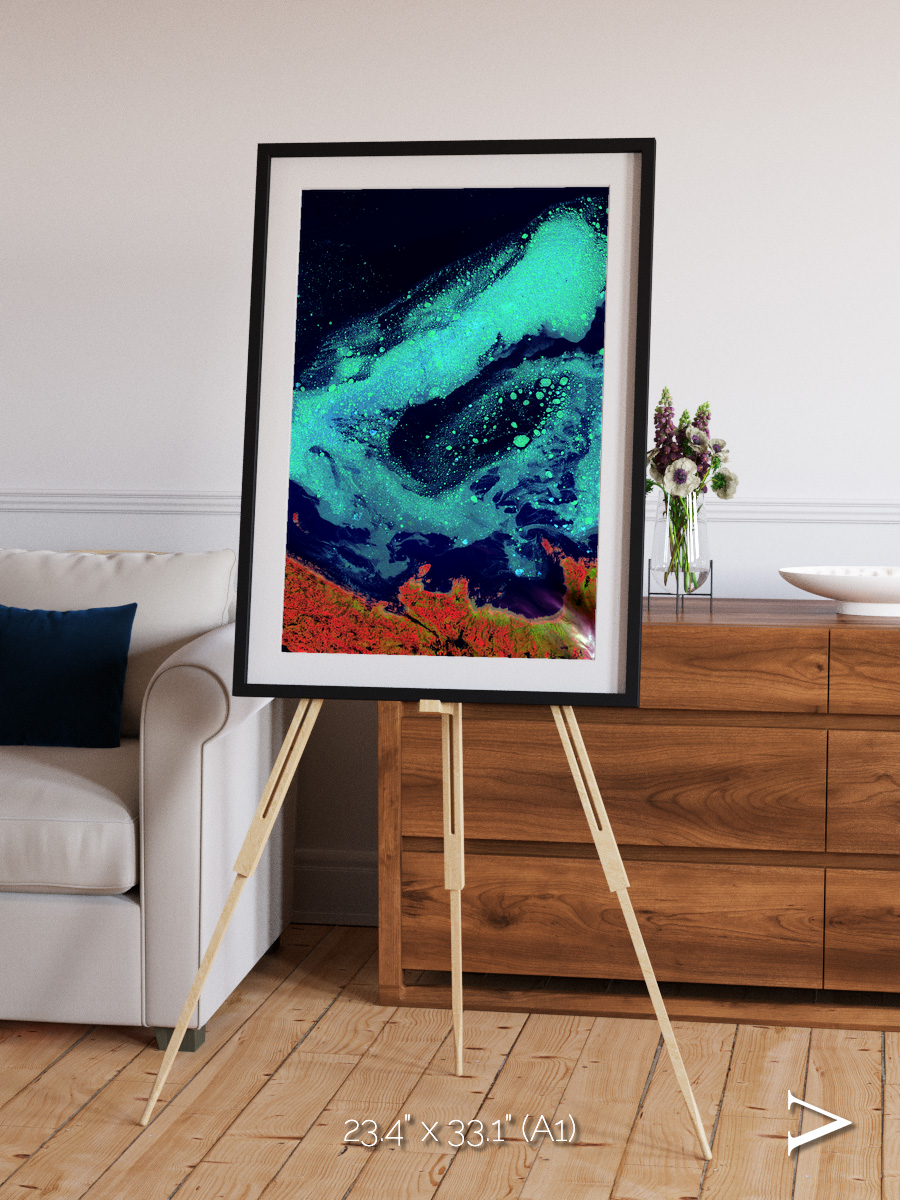 Frozen Currents, Foxe Basin Framed & Mounted Print