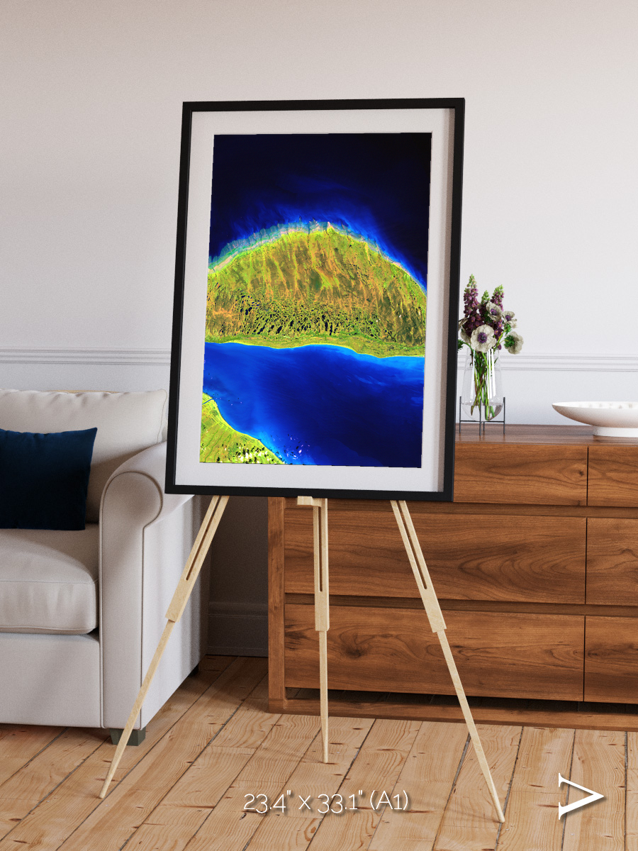 Coastal Fragments, Island Rebound Framed & Mounted Print