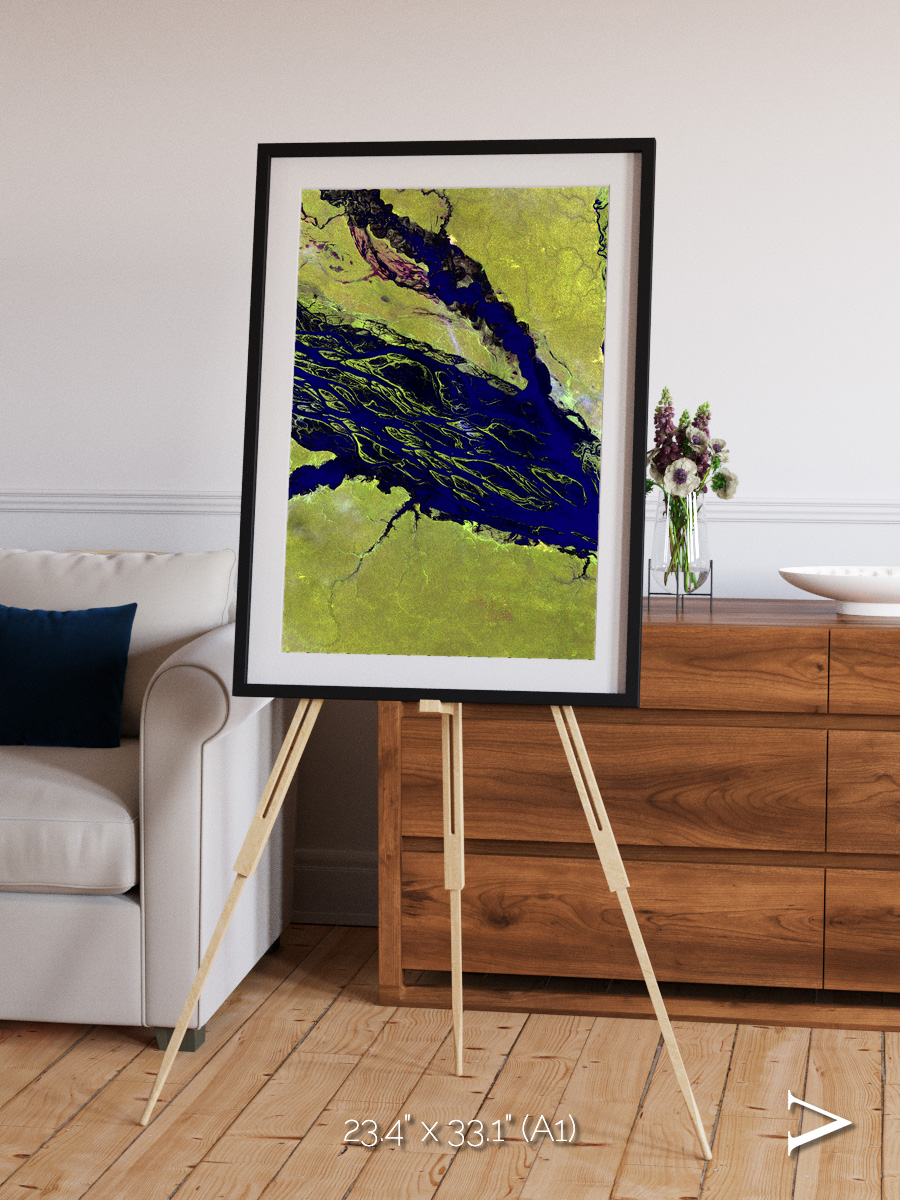 Painted Archipelago, Jau Park Framed & Mounted Print