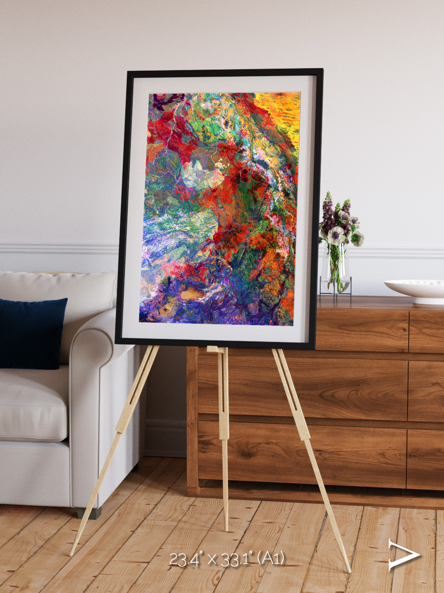 Melted Earth, Great Sandy Desert Framed & Mounted Print