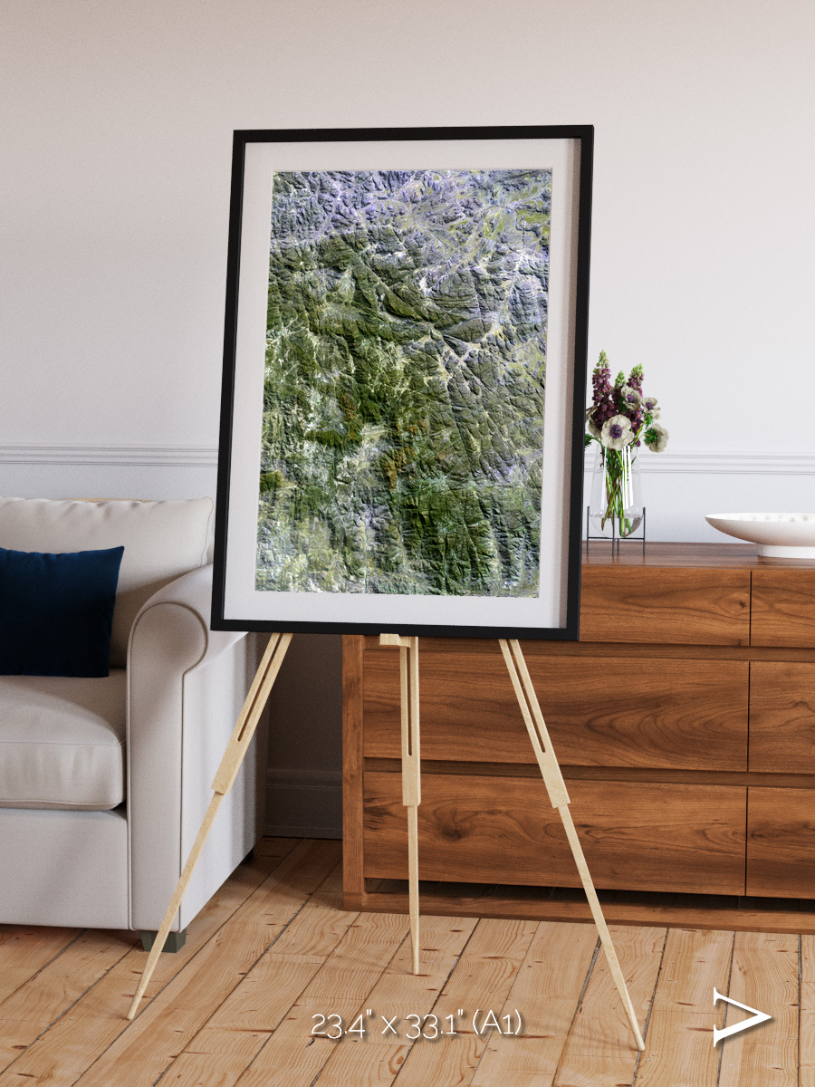 Earth in Colour, Namaqualand Framed & Mounted Print