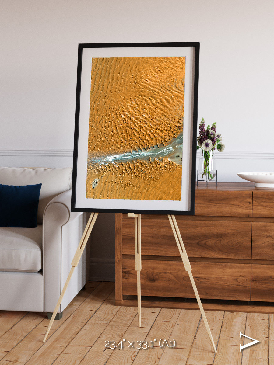Sands in Motion, Namib Desert Framed & Mounted Print