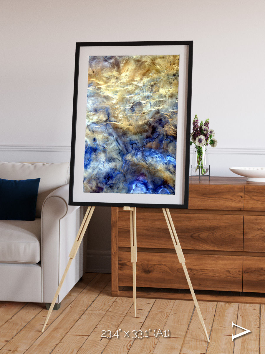 Heat Scars, No Mans Land Framed & Mounted Print