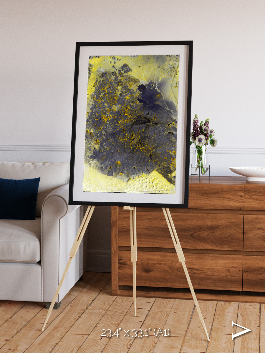 Dormant Giants, Pinacate Volcano Field Framed & Mounted Print
