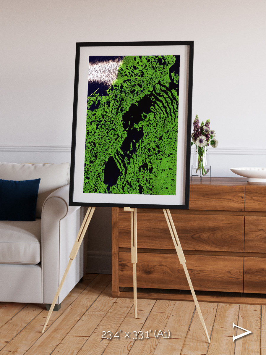 Tundra Reach, Liverpool Bay Framed & Mounted Print