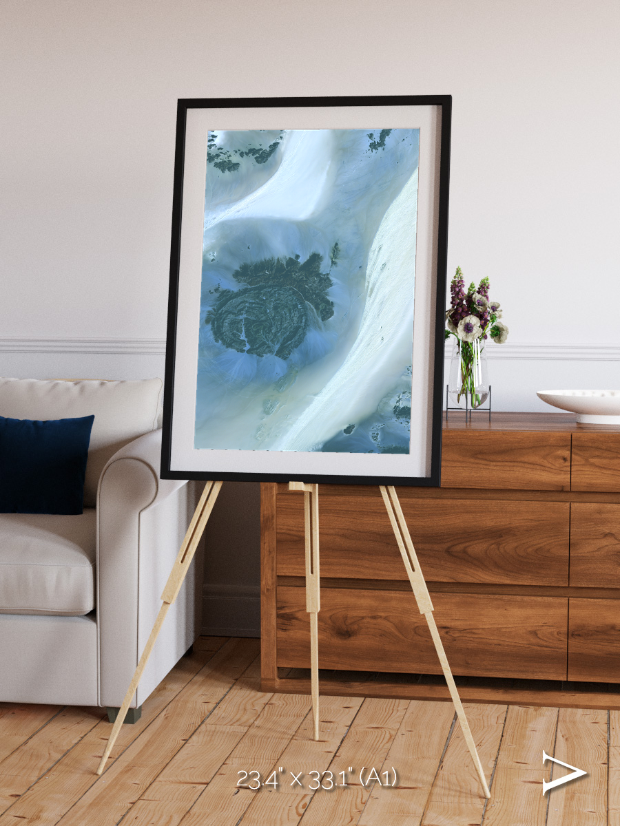 Shifting Dunes, Sahara Desert Framed & Mounted Print