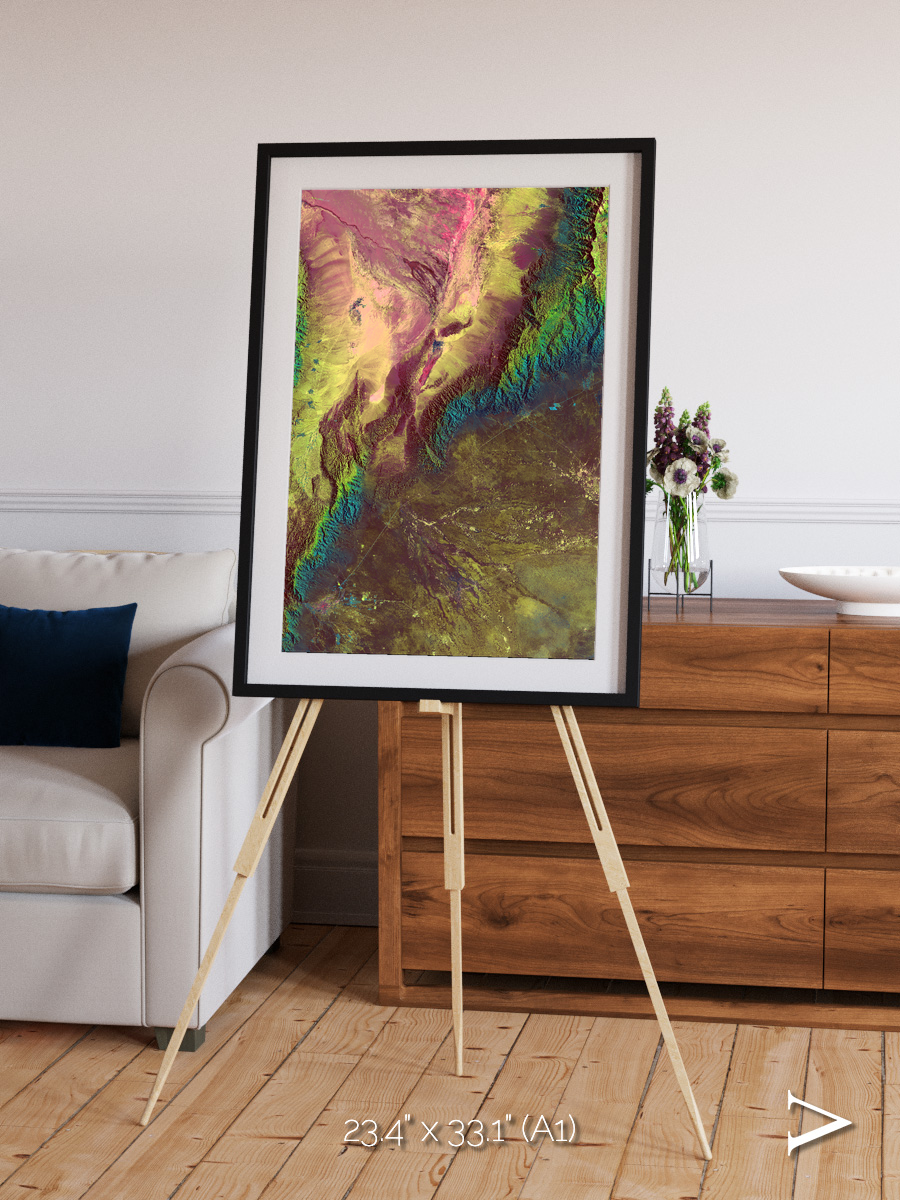 Textured Earth, Sierra de Velasco Framed & Mounted Print