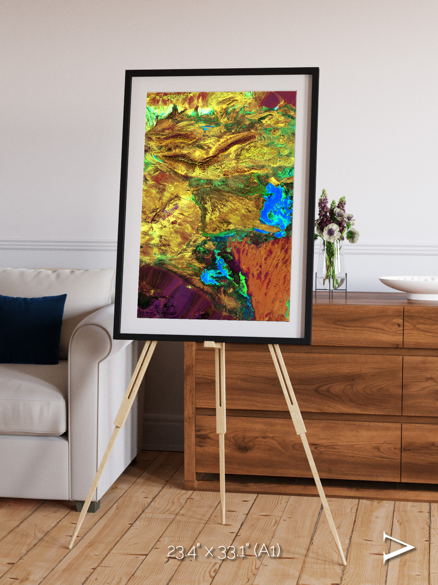 Salt and Storm, Dasht-e Kavir Framed & Mounted Print