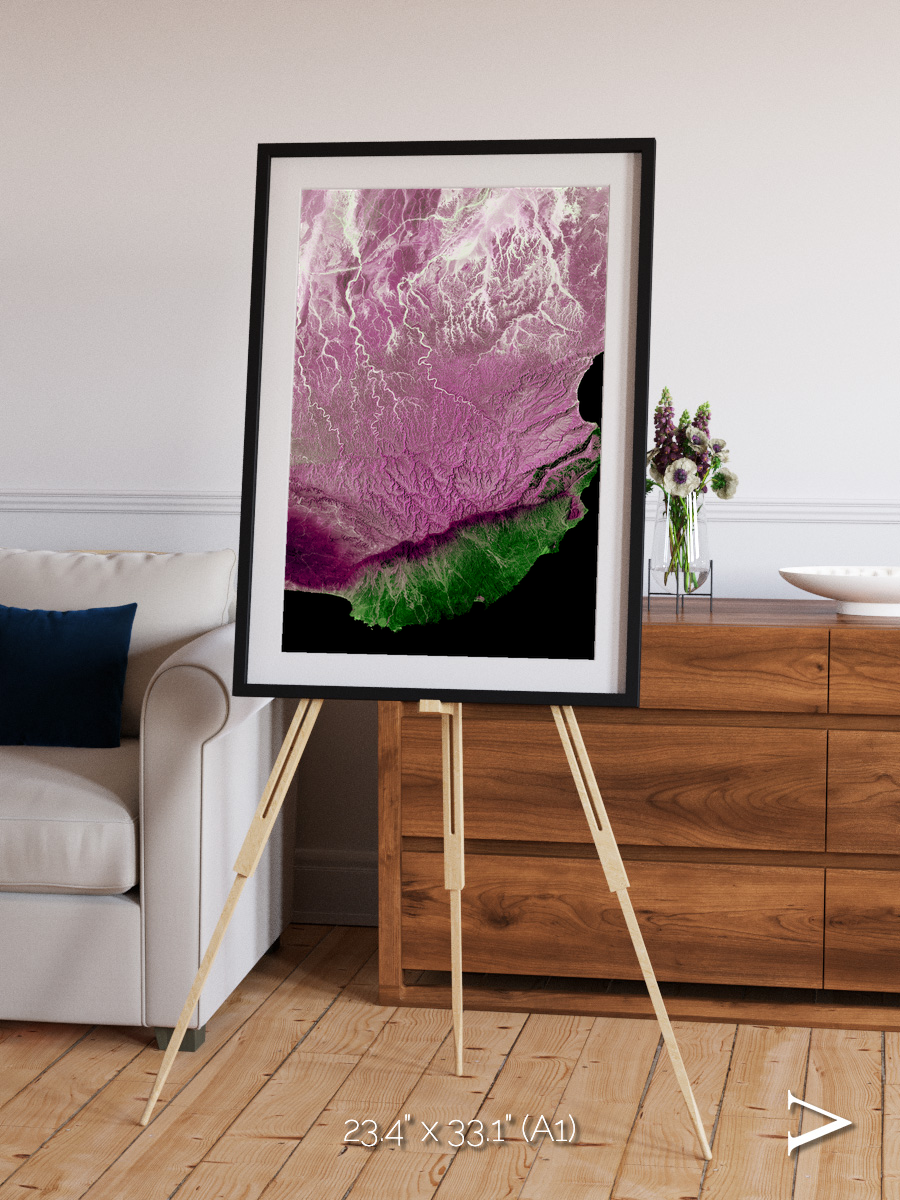 Monsoon Divide, Dhofar Framed & Mounted Print
