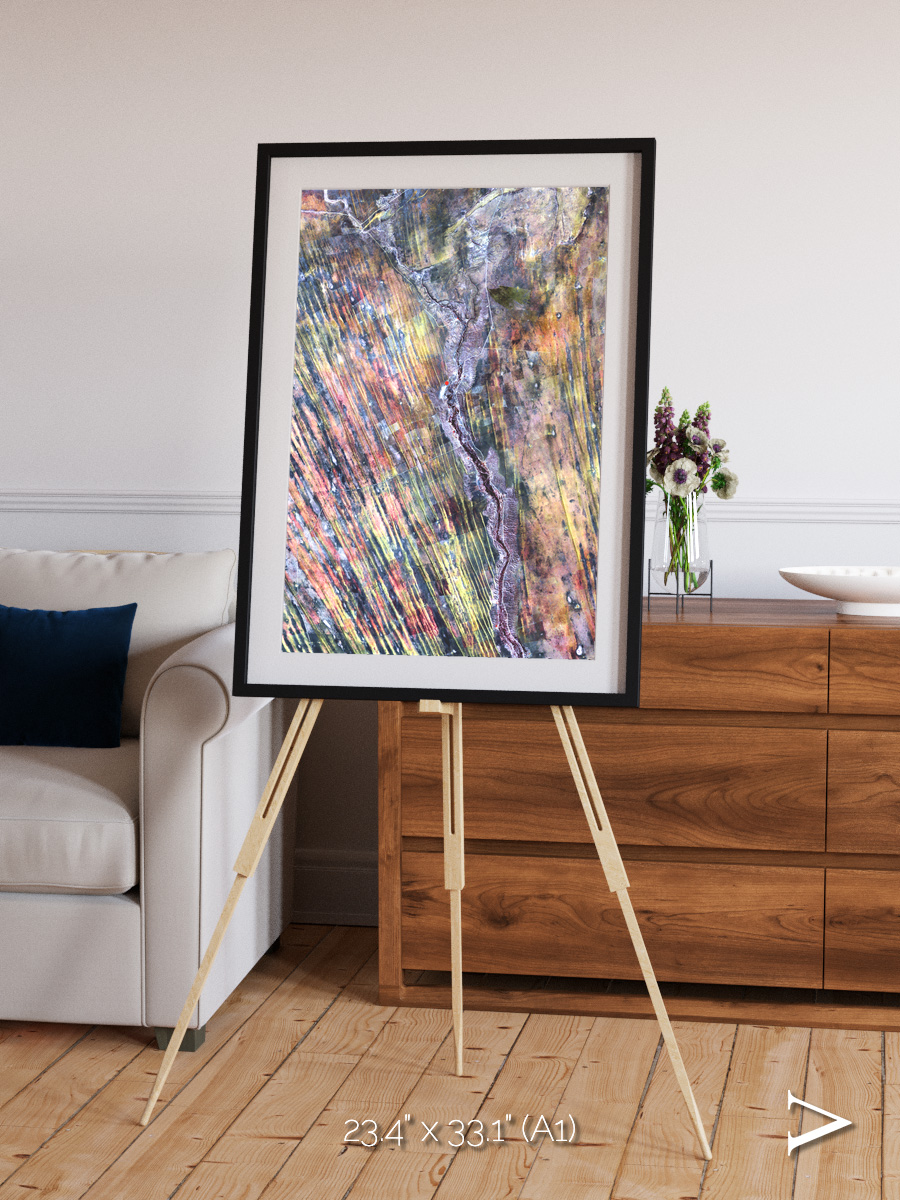 Crevasse Lines, The Optimist Framed & Mounted Print
