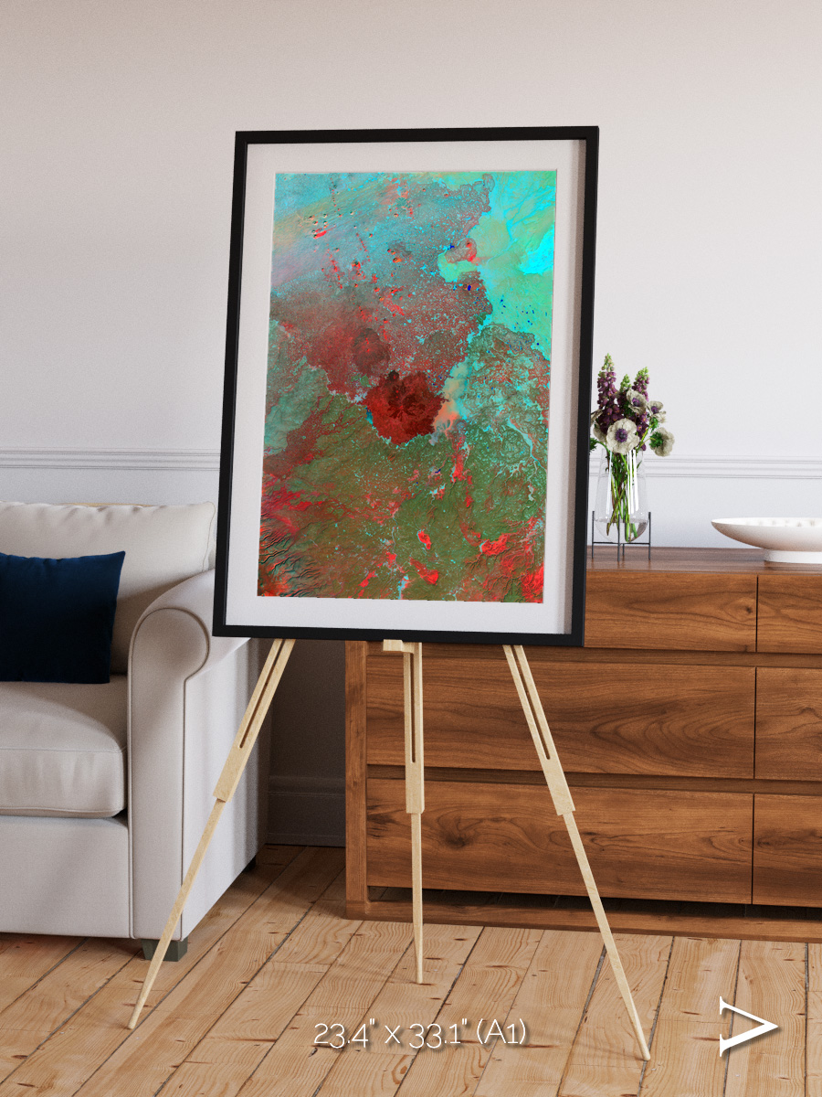 Shifting Dunes, The Syrian Desert Framed & Mounted Print