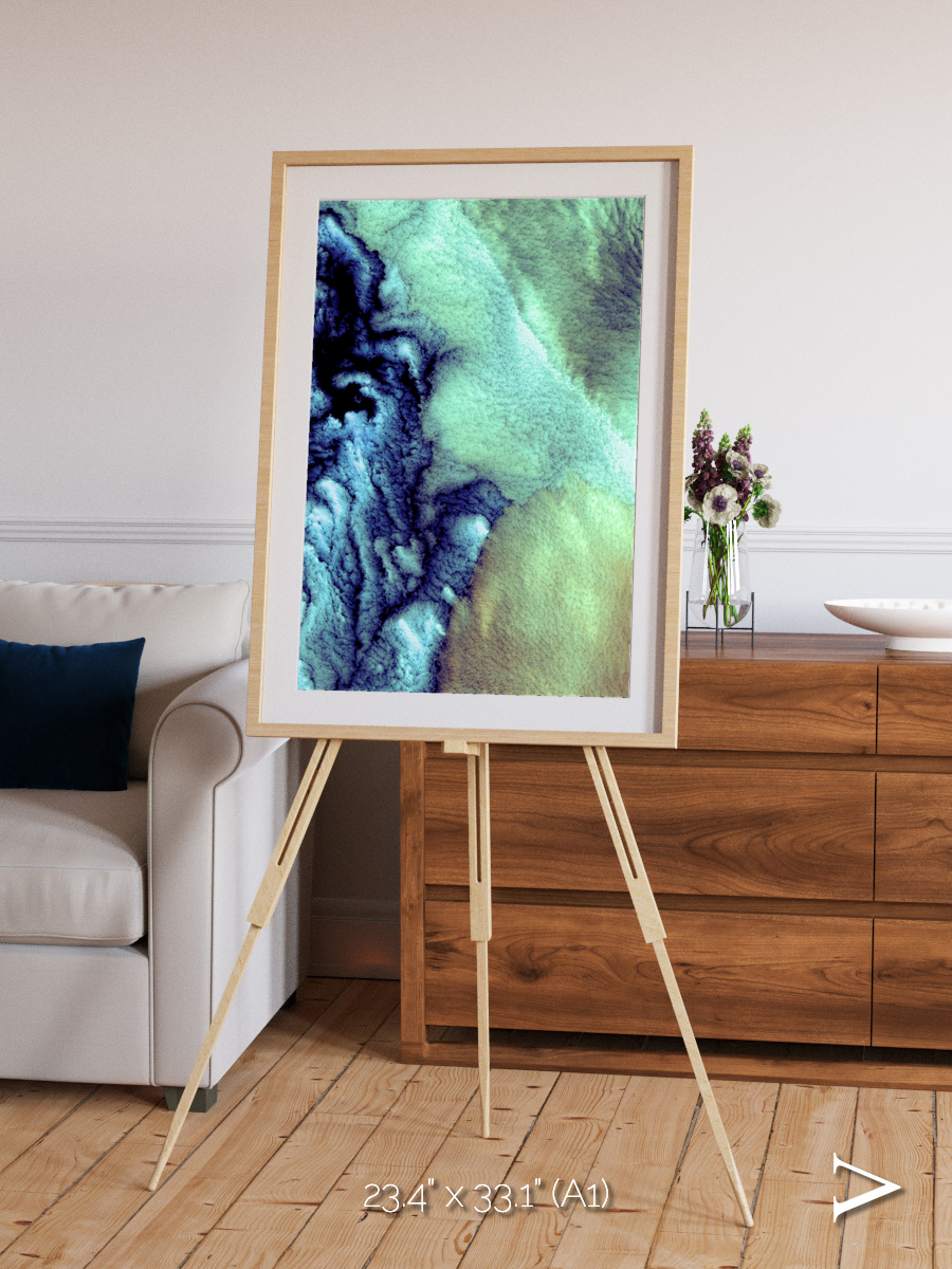 Shifting Skies, Aleutian Islands Framed & Mounted Print