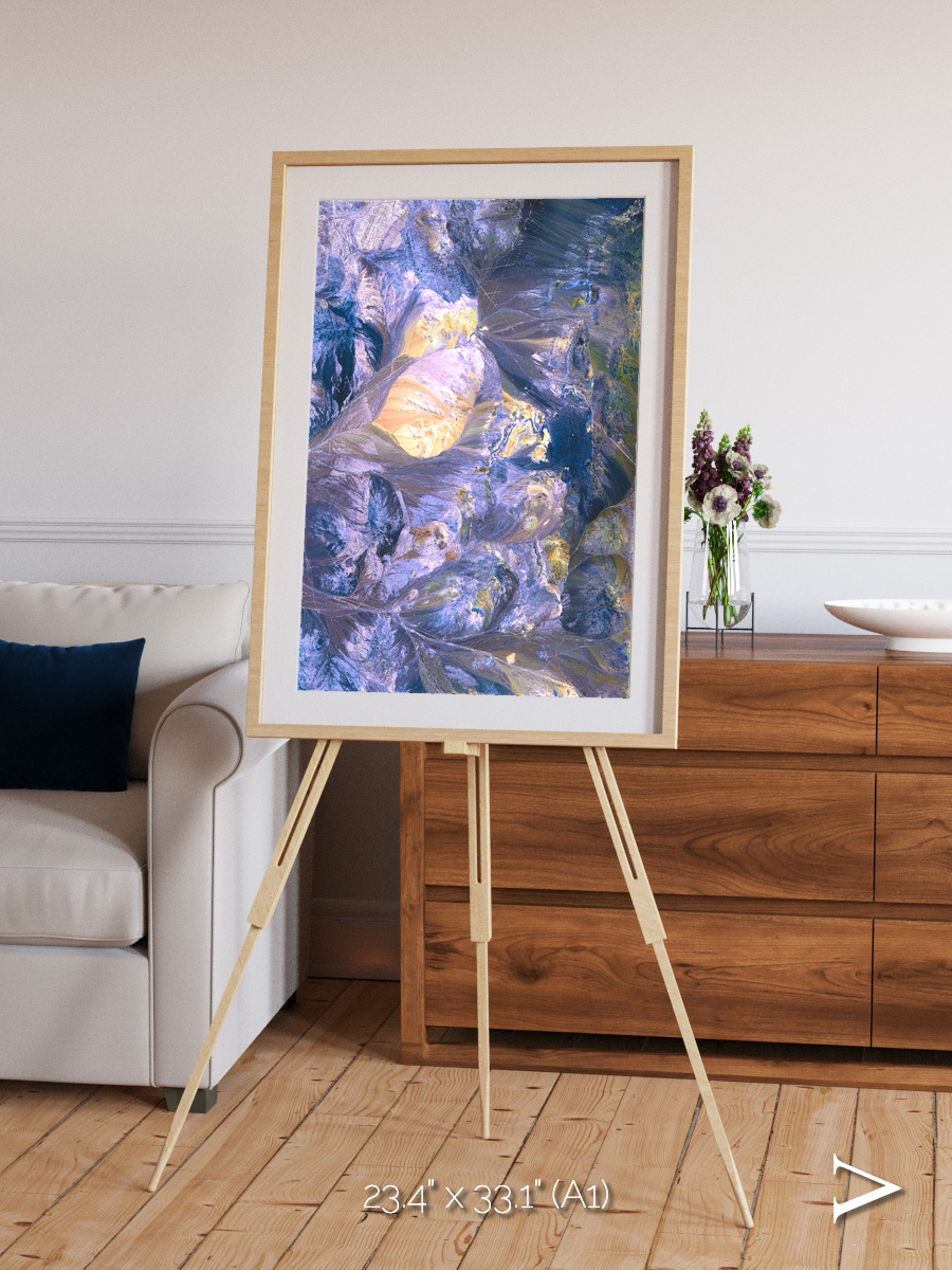 Heat Scars, Andes Framed & Mounted Print