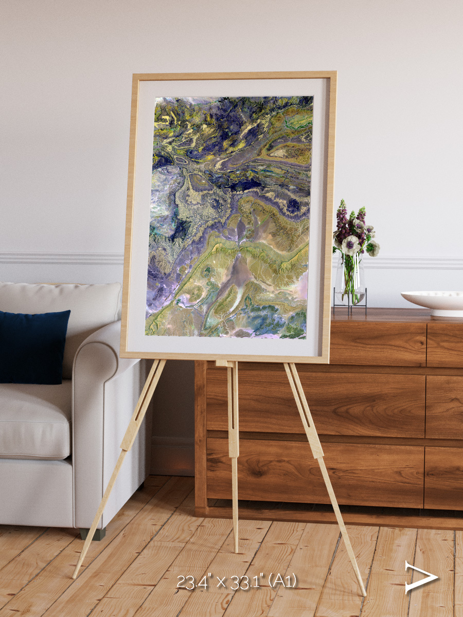 Mineral Horizons, Anti-Atlas Framed & Mounted Print