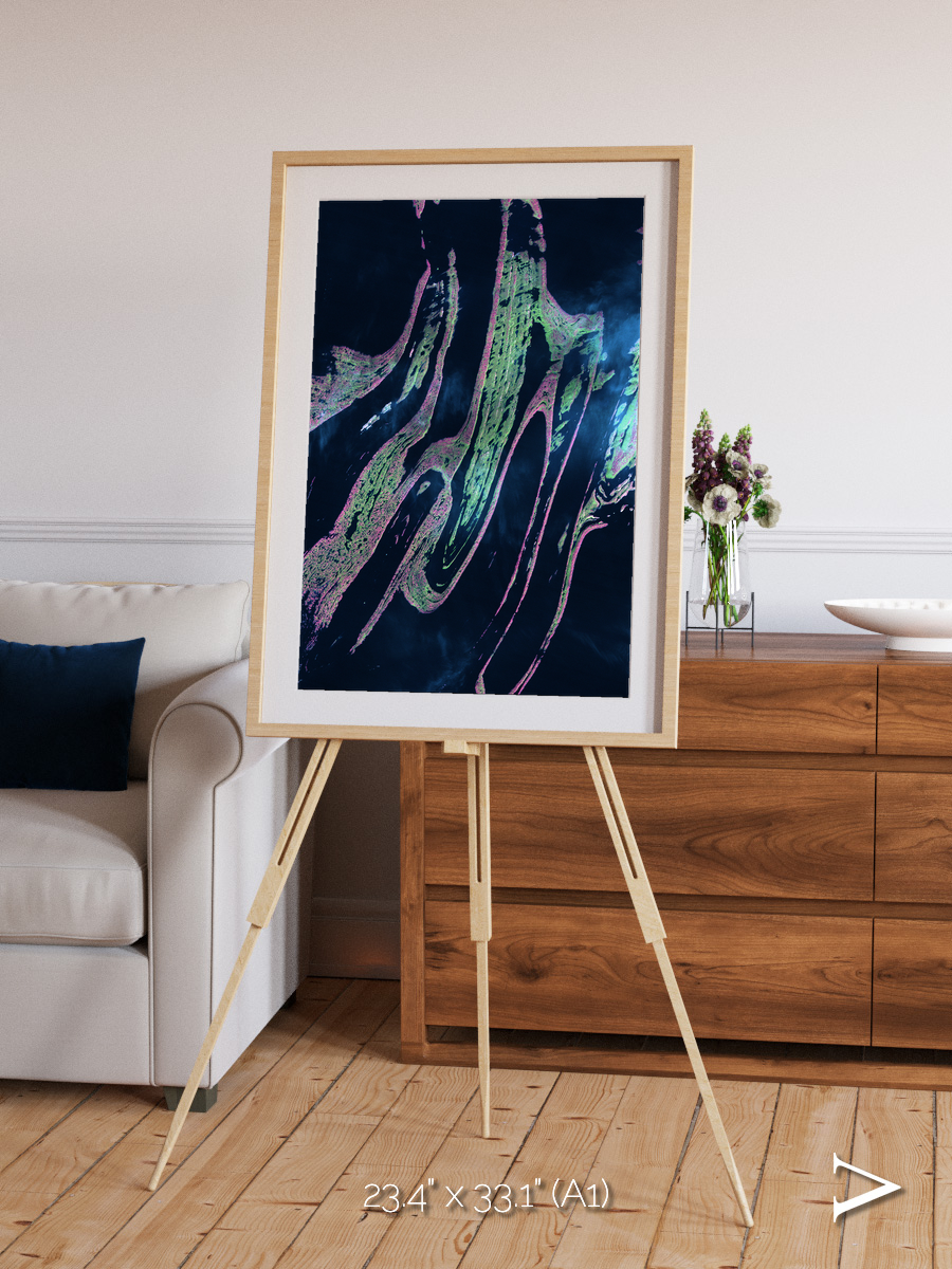 Painted Archipelago, Belcher Islands Framed & Mounted Print